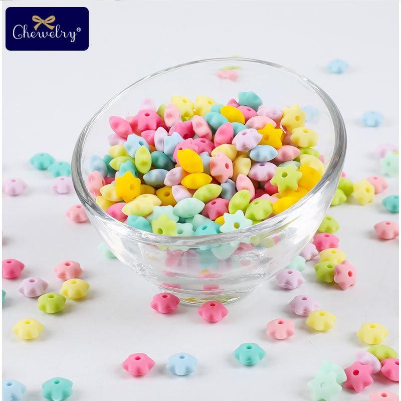 Spring Color Star Silicone Loose Beads for Jewelry Making DIY Wholesale