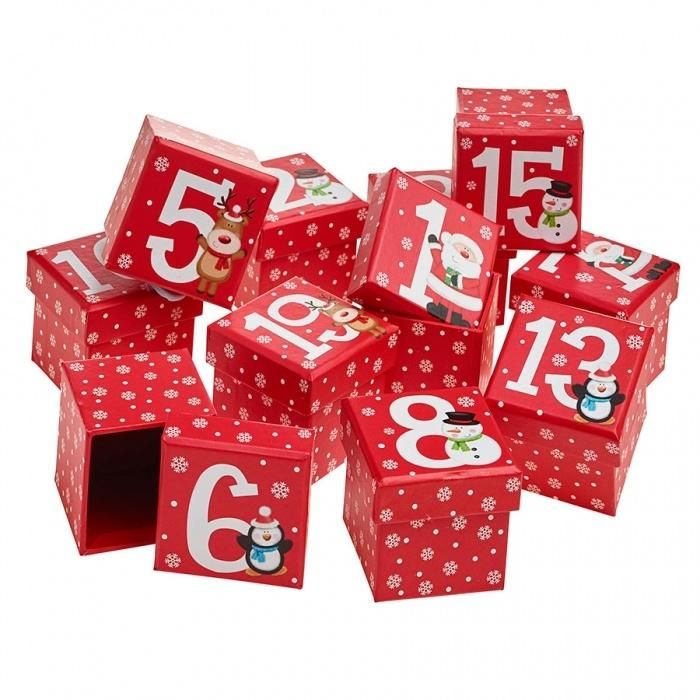 Custom Packaging Advent Christmas Tree Calendar Paper Box