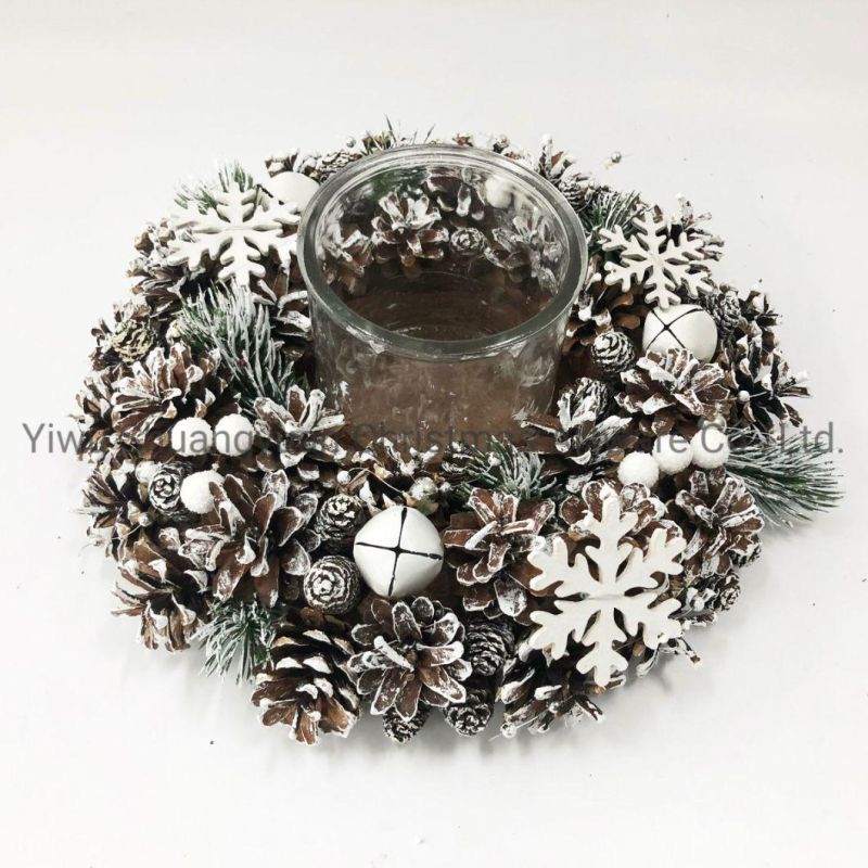Christmas New Design Wreath for Holiday Wedding Party Decoration Supplies Hook Ornament Craft Gifts