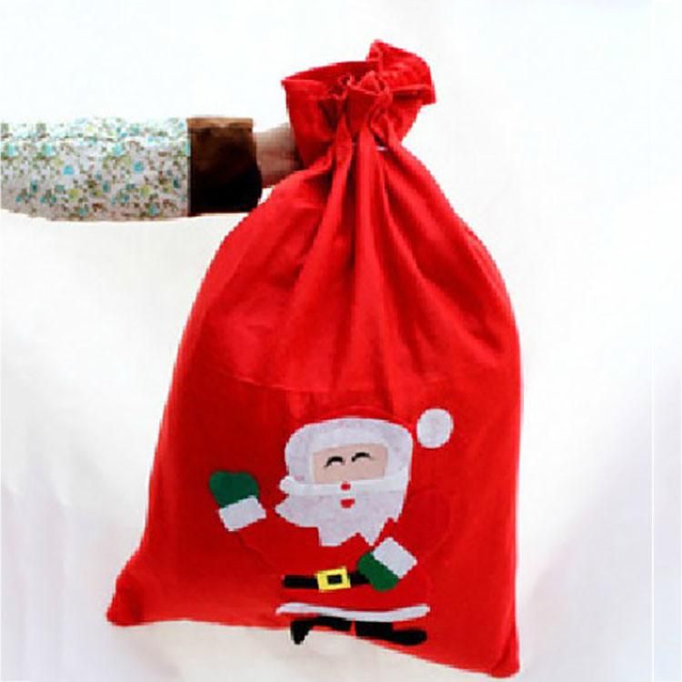 2019 Christmas Decorations Santa Sack Drawstring Christmas Bag Wholesale Gift Christmas Bag