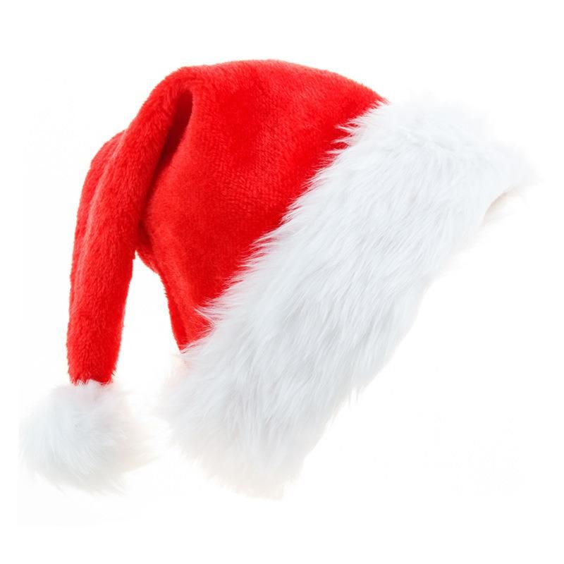 Thick Christmas Hat Xmas Hat Unisex Santa Hat for Party Supplies
