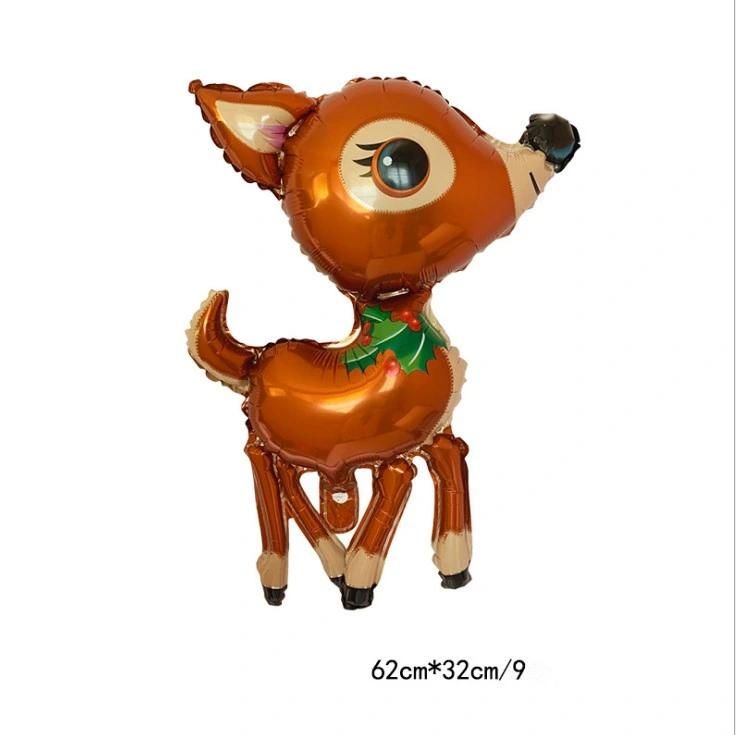 Party Supply Christmas Decorations Foil Balloon Santa Deer Balloons Various Size
