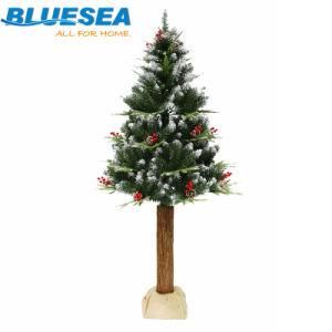 Nordic Style Simulation Falling Snow PVC/PE Flocking Christmas Tree