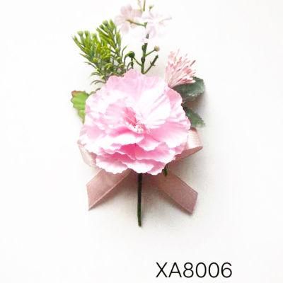 Wholesale Silk Artificial Flowers Christmas Picks Single Rose Stem Floral Ornament for Xmas Decoration