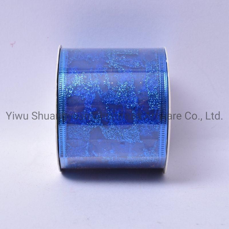 Christmas Ribbon Decor for Holiday Wedding Party Decoration Supplies Hook Ornament Craft Gifts