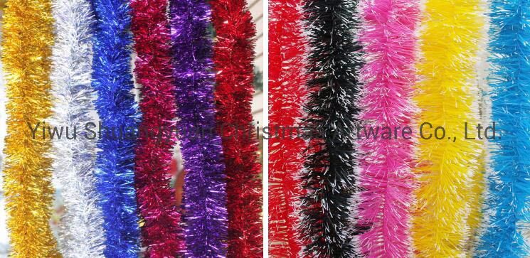 High Density Good Price Factory Direct Sale Christmas Tree Decorative 8/14cm*2m*6ply Bluepet Christmas Tinsel