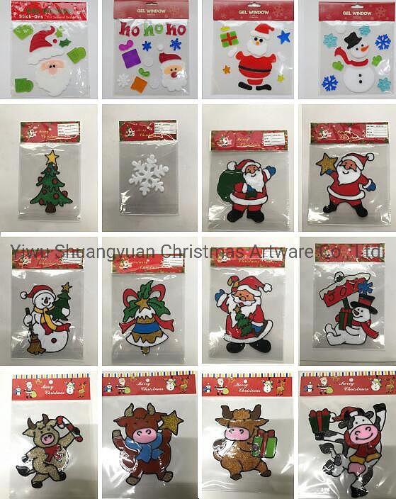 58cm High Quality Kt Board Deer Christmas Paper Sticker Christmas Window Sticker