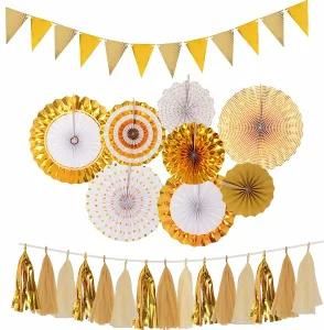 Umiss Paper Fans Paper Garlands for Wedding Decorations Party Supply