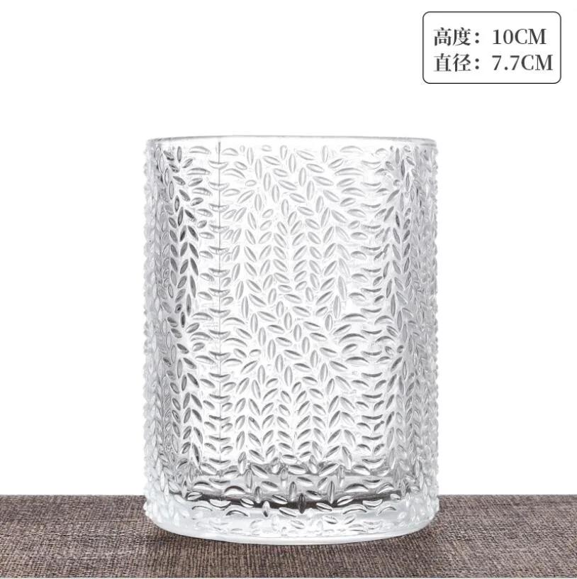 Customizable Colored Embossed Luxury Glass Scented Candle for America