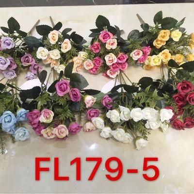 Artificial Flower Silk Rose Flower Decorative Artificial Flowers