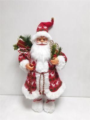 Christmas Santa Claus for Holiday Wedding Party Decoration Supplies Hook Ornament Craft Gifts