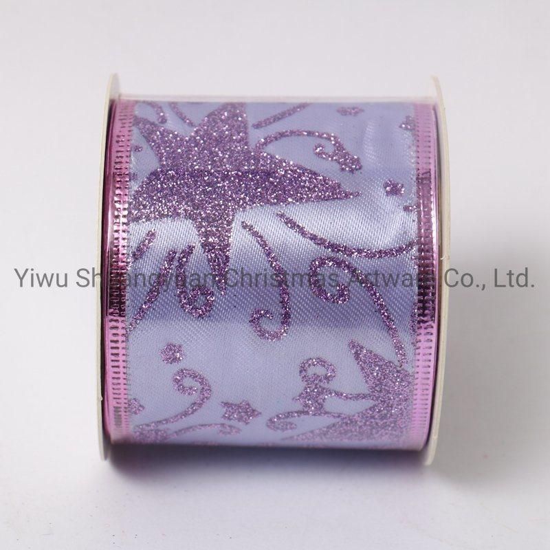 Christmas Ribbon Decor for Holiday Wedding Party Decoration Supplies Hook Ornament Craft Gifts