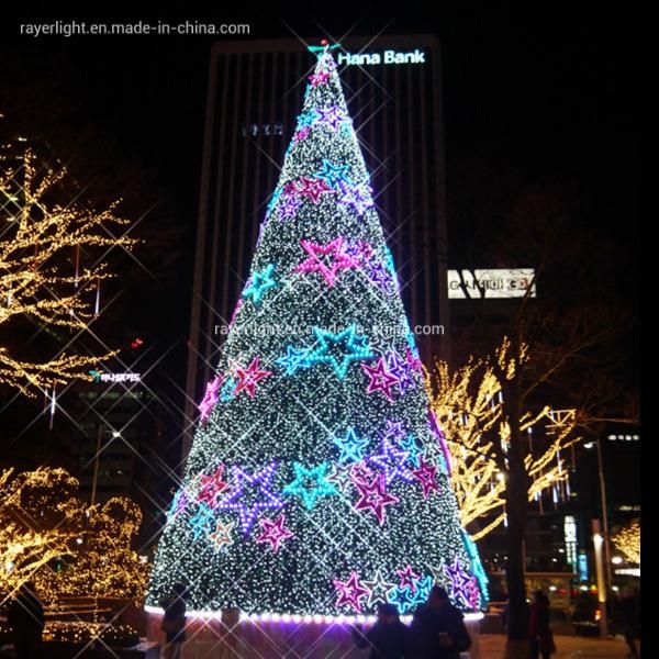 LED Christmas Tree Light Outdoor 10m High Shopping Mall Christmas Tree Lights