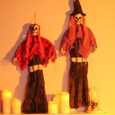 Halloween Amazon Decorations Ghost Festival Wizard Skeleton Horror Props Haunted House Hotel Secret Room Trick Pendant