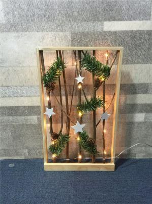 Wood Style Chtistmas Derocation LED Light with Brown Branches
