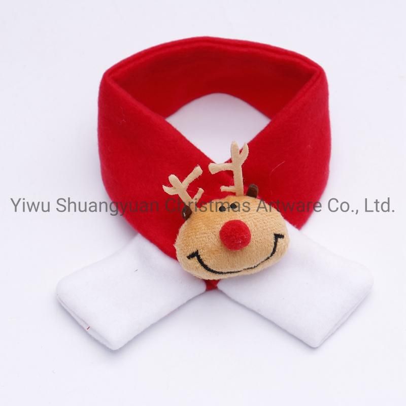 Artificial Christmas Pet Scarf Skirt Cloak for Holiday Wedding Party Decoration Supplies Hook Ornament Craft Gifts