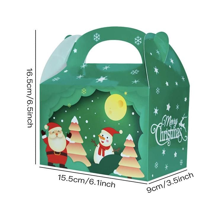 Suppiler Price Christmas Custom Logo Candy Paper Package Gift Box