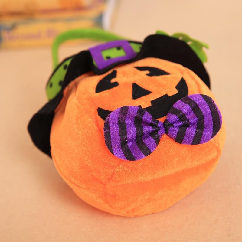 Halloween Decorations Witch Pumpkin Tote Bag Children′s Holiday Candy Bag Party Party Dress up Prop Bag