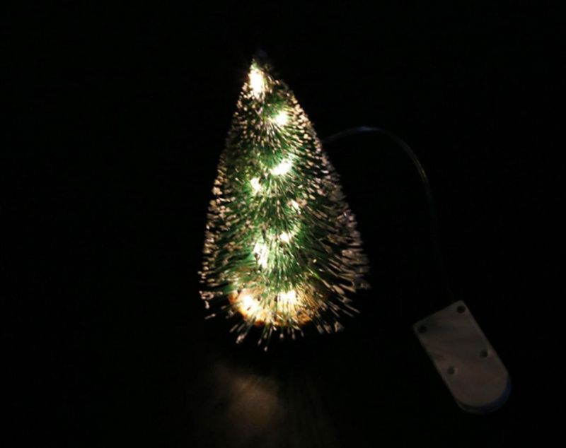 Christmas Decorations LED Light Pine Needle Mini Christmas Tree