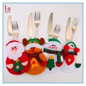 Christmas for Fork Knife Cutlery Bag Table Decoration