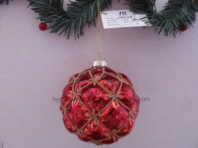 Mixed Colors Glass Ball Ornaments 8cm