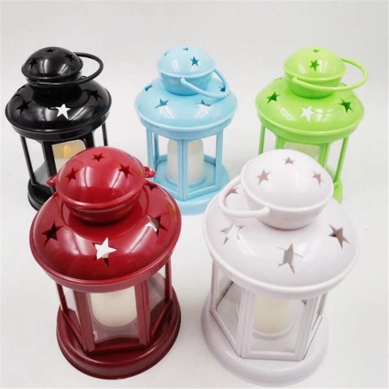 LED Candle Holder Christmas Lantern Hanging Night Light Festival Lamp