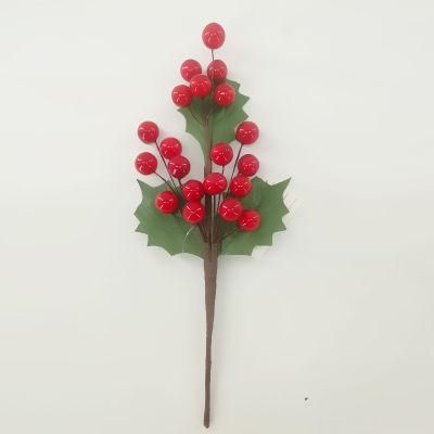 Fake Flowers Wedding Christmas Holly Red Fruit Flowers