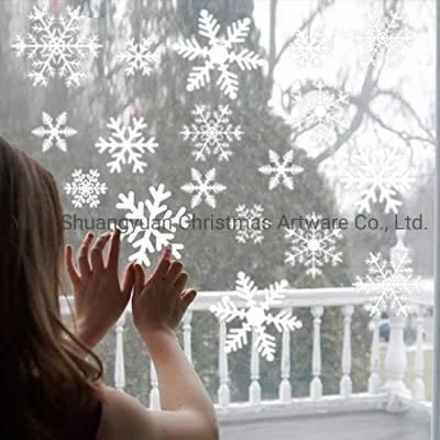 White Plastic Window Sticker Wall Sticker Fridge Sticker Door Sticker for Christmas Decoration