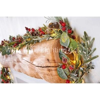 Eucalyptus Garland 55 Warm White LED Lights