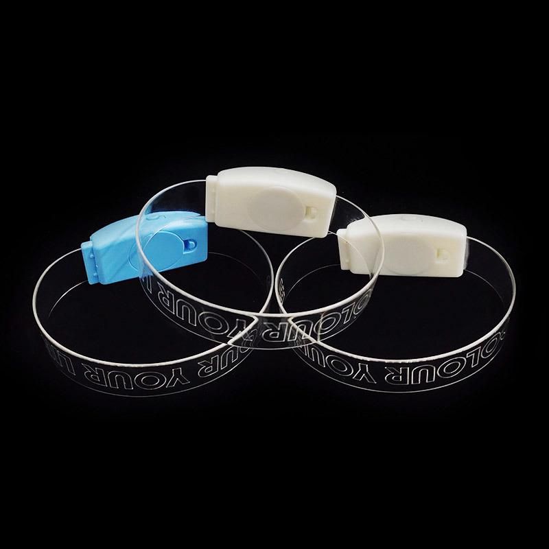 Custom LED Glow in The Dark Bracelet Flash Lighting Concert Wristband