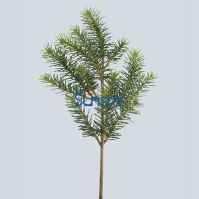 Artificial Christmas Twig PE Nordmann Fir Spray Artificial Plant for Holiday Decoration (48780)