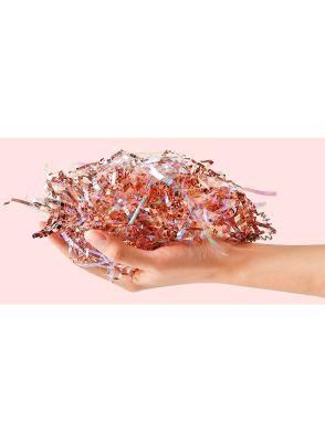 Easter Gift Packing Metallic Rose Gold Paper Shredded Filler Hamper Set