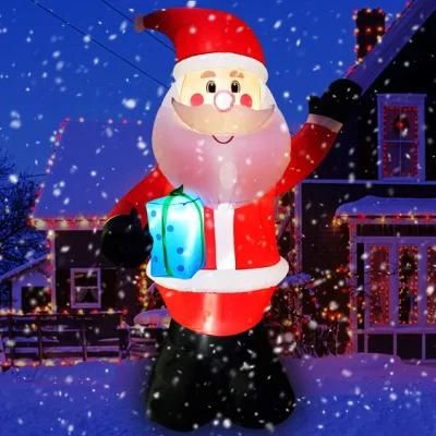 Decoration Inflatable Santa Christmas with Light with Gift Box Chxs1509-300