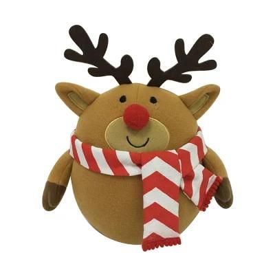 Felt Christmas Reindeer Door Stop Sand Plush Toys Door Draft Stopper for Glass Door