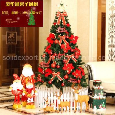 Shopping Mall Home Using Santa Claus Deer Christmas Tree Decoration