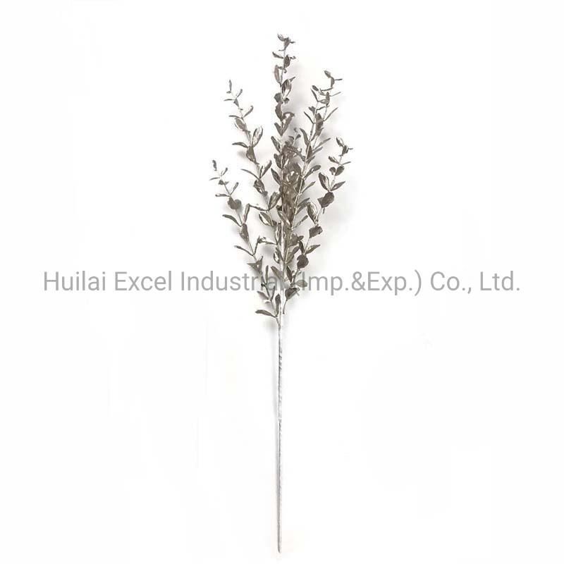Glitter Floral Eucalyptus Pick Decoration Leaf Pick Eucalyptus Leaves Branches