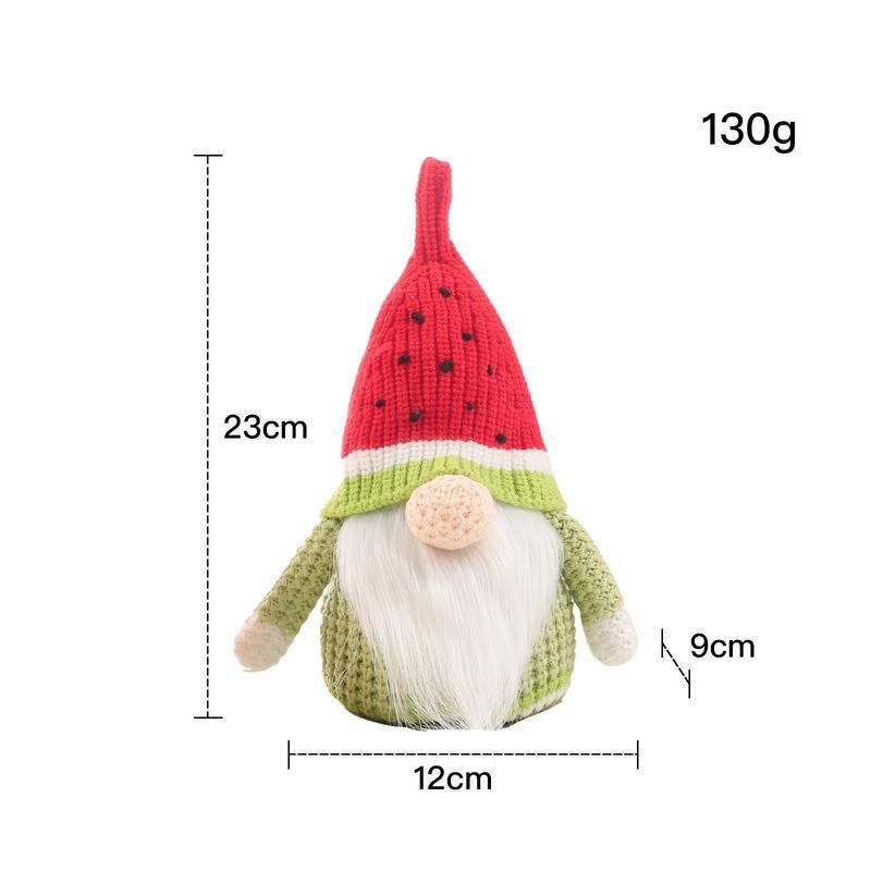 Cross-Border New Summer Style Knitted Fruit Series Rudolph Dolls Toys Ornaments Props Decorative Gifts Ornaments