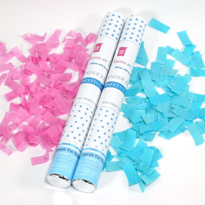 Gender Reveal Confetti Poppers Confetti Cannon Party Popper for Celebrations