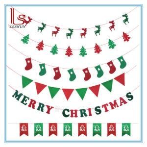 Various Merry Christmas Nonwoven Letter Flag Banner