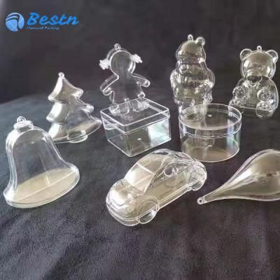 Christmas Ornaments Hollow Clear Openable Transparent Christmas Ball