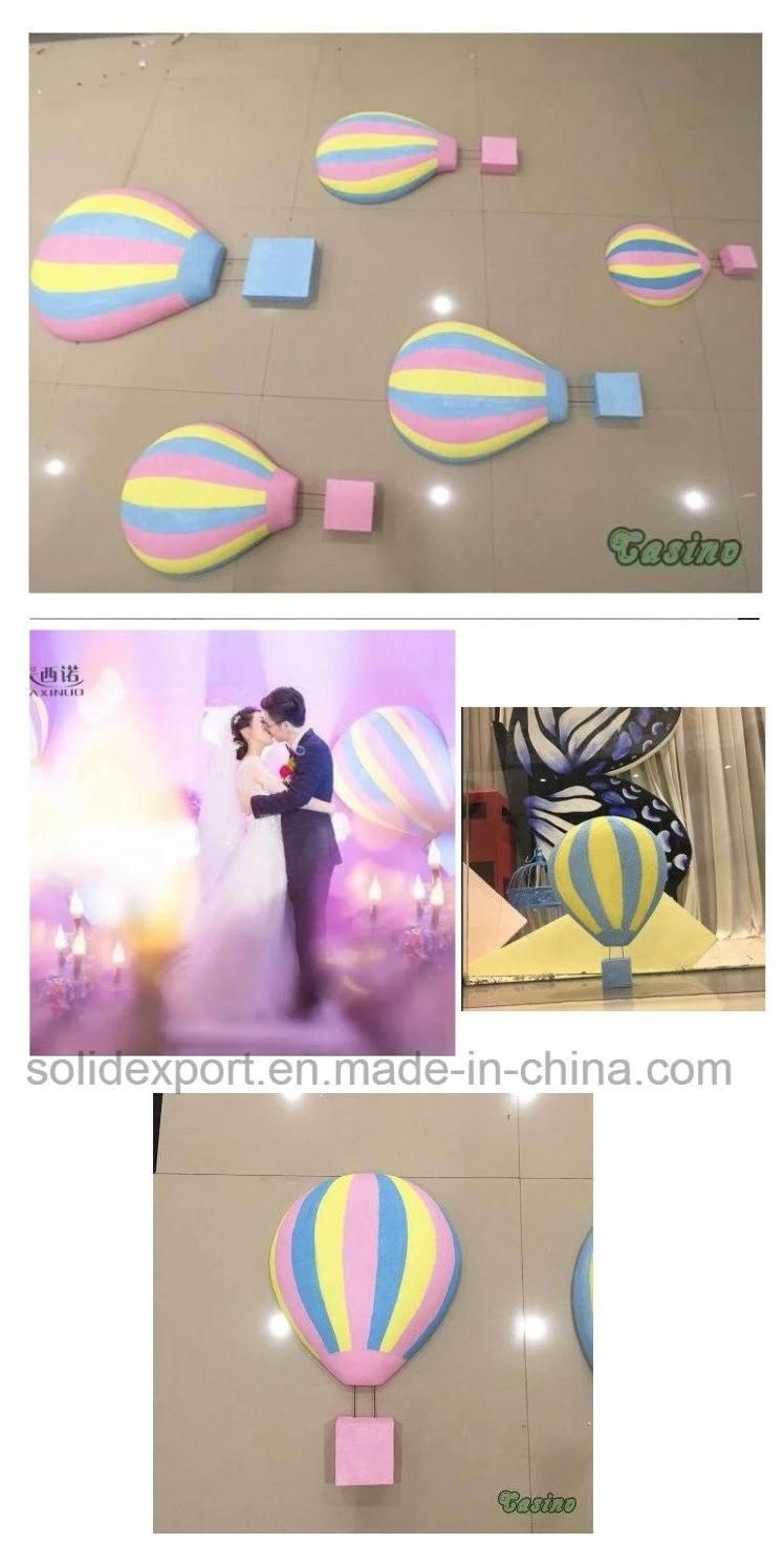 Wedding Props Scene Layout Window Display Foam Hotair Balloon for Amusement Park Decoration