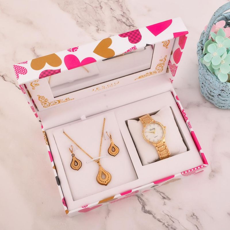 Mother′s Day Gift Set with Metal Jewelry Set and Watch