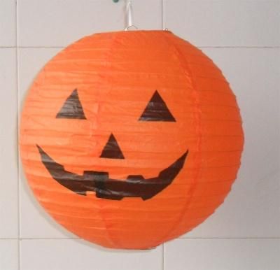 Paper Lanterns Halloween Pumpkin Hanging Paper Lantern for Indoor and Outdoor Decoration