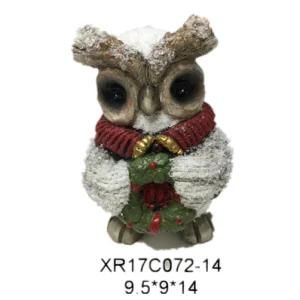 OEM ODM Resin /Polyresin Statue Christmas Gift Owl Figurine