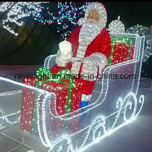 Outdoor Christmas LED Santa Decoration Light Motif Lights