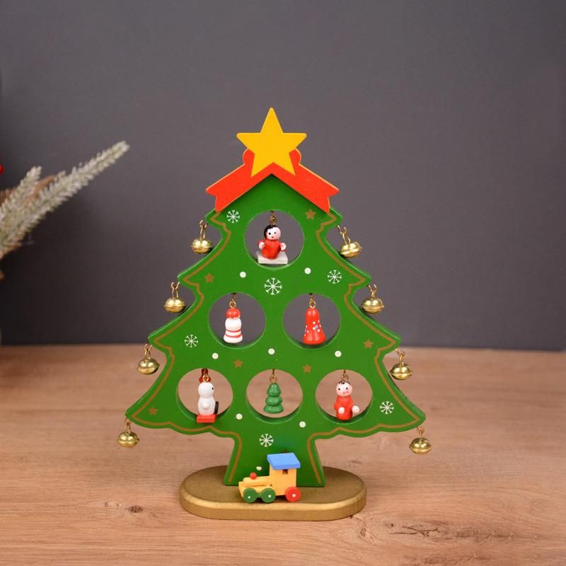 Christmas Decorations Christmas Tree Decorations Wooden Tabletops Decorate Christmas Gifts