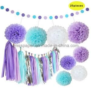 Umiss Paper Garland POM Poms Flower for Party Decoration Paper Decorations