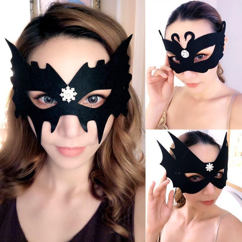 Lady Sexy Elegant Felt Eye Face Mask Bar Masquerade Mistery Festival Dress Face Sexy Mask