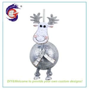 Silver Hanging Animal Reindeer Shape Christmas Gift