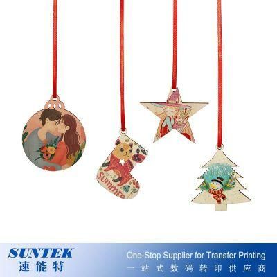 2021 Christmas Tree Personalized Sublimation Blanks Custom Ornaments